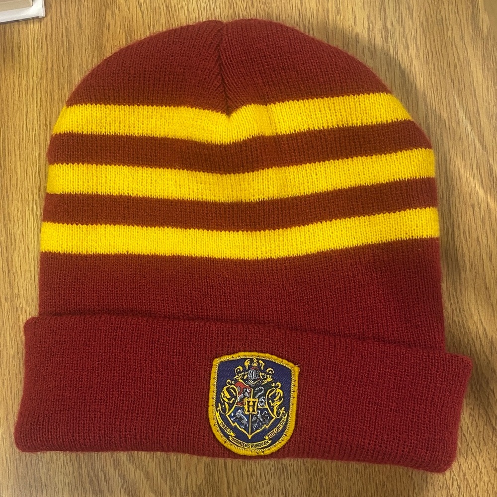 Harry Potter Gryffindor Red and Yellow Winter Hat Beanie